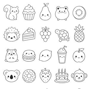 3 Pages Coloring Book for Kids Easy Coloring Page (Digital Download) image 2
