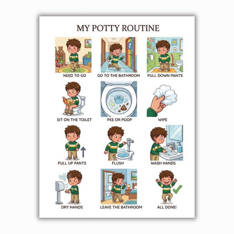 Interoception Chart.pdf Sensory Routine Poster - Etsy
