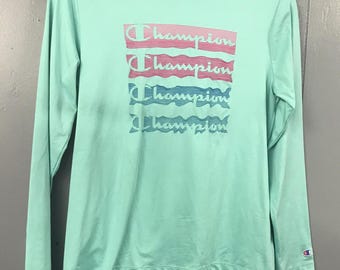 Champion Lightweight Hoodie. Light Green. Champion 4 Times Size 14/16. NWOT.