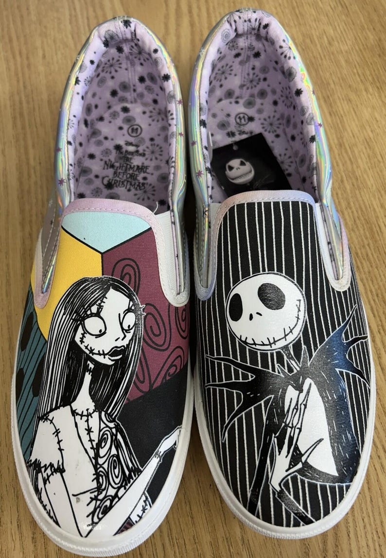 Ground Up Disney Nightmare Before Christmas instapschoenen Jack & Sally, maat 11 afbeelding 1