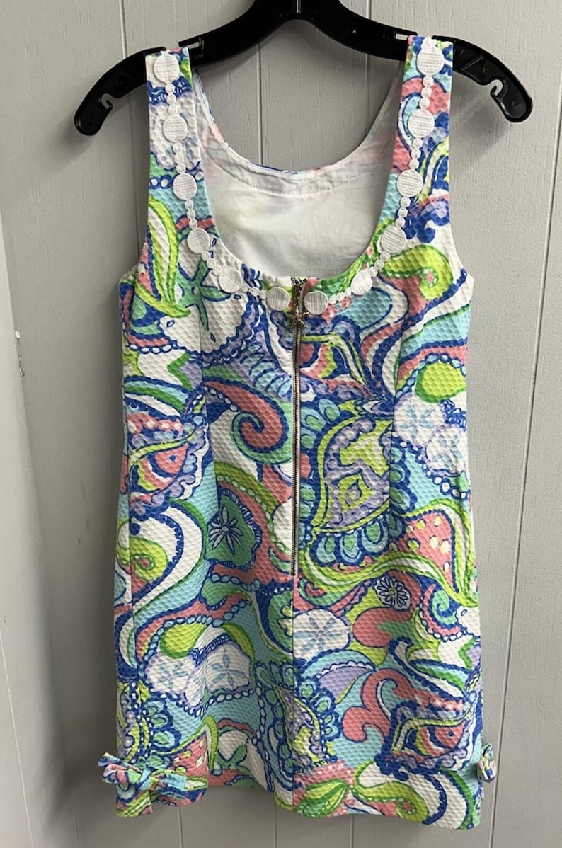 Robe sans manches Lilly Pulitzer. Couleurs pastel. Créatures marines. Taille 4. EUC. image 2