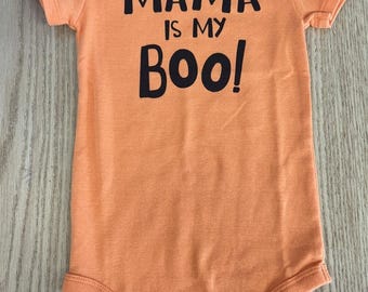 Okie Dokie Orange One PieceMama Is My Boo On Front. Size 18 Months. New with tag