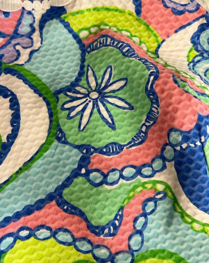 Robe sans manches Lilly Pulitzer. Couleurs pastel. Créatures marines. Taille 4. EUC. image 9