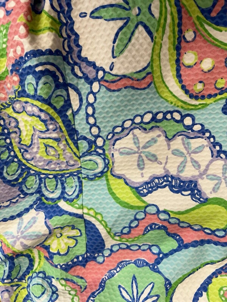 Robe sans manches Lilly Pulitzer. Couleurs pastel. Créatures marines. Taille 4. EUC. image 6
