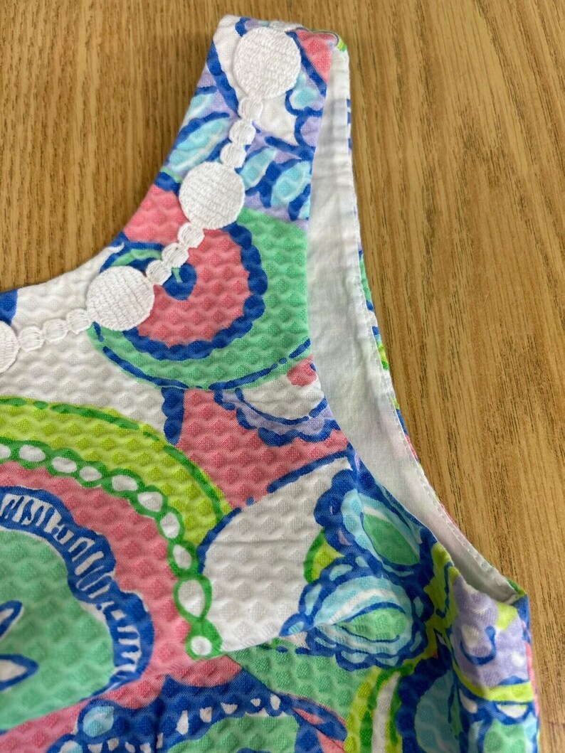 Robe sans manches Lilly Pulitzer. Couleurs pastel. Créatures marines. Taille 4. EUC. image 4