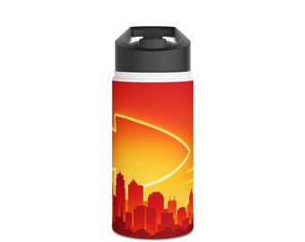 Kansas City Chiefs Stainless Steel Water Bottle, Standard Lid