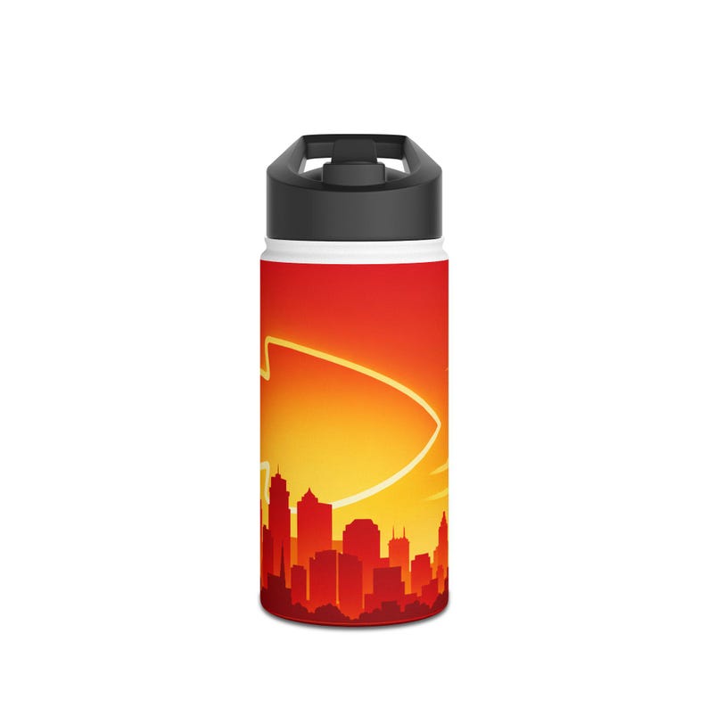 Kansas City Chiefs Stainless Steel Water Bottle, Standard Lid image 1