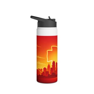Kansas City Chiefs Stainless Steel Water Bottle, Standard Lid image 10