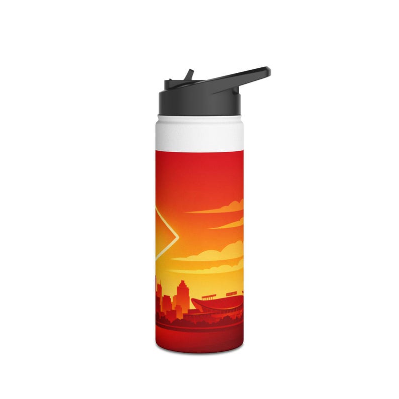 Kansas City Chiefs Stainless Steel Water Bottle, Standard Lid image 11