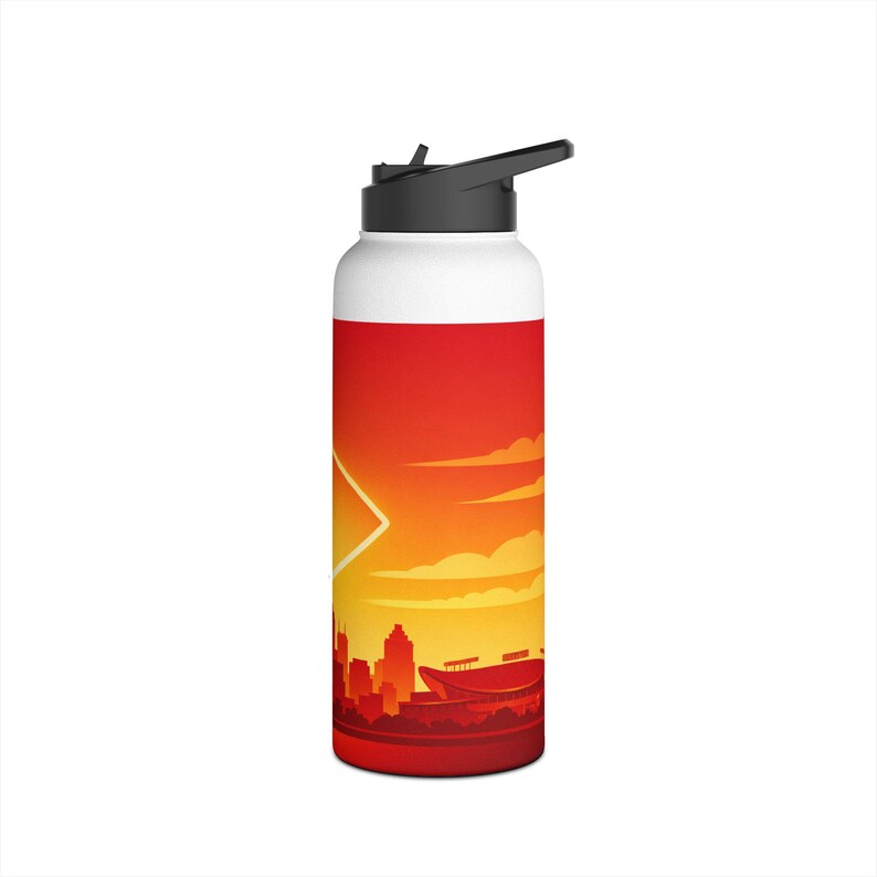 Kansas City Chiefs Stainless Steel Water Bottle, Standard Lid image 18