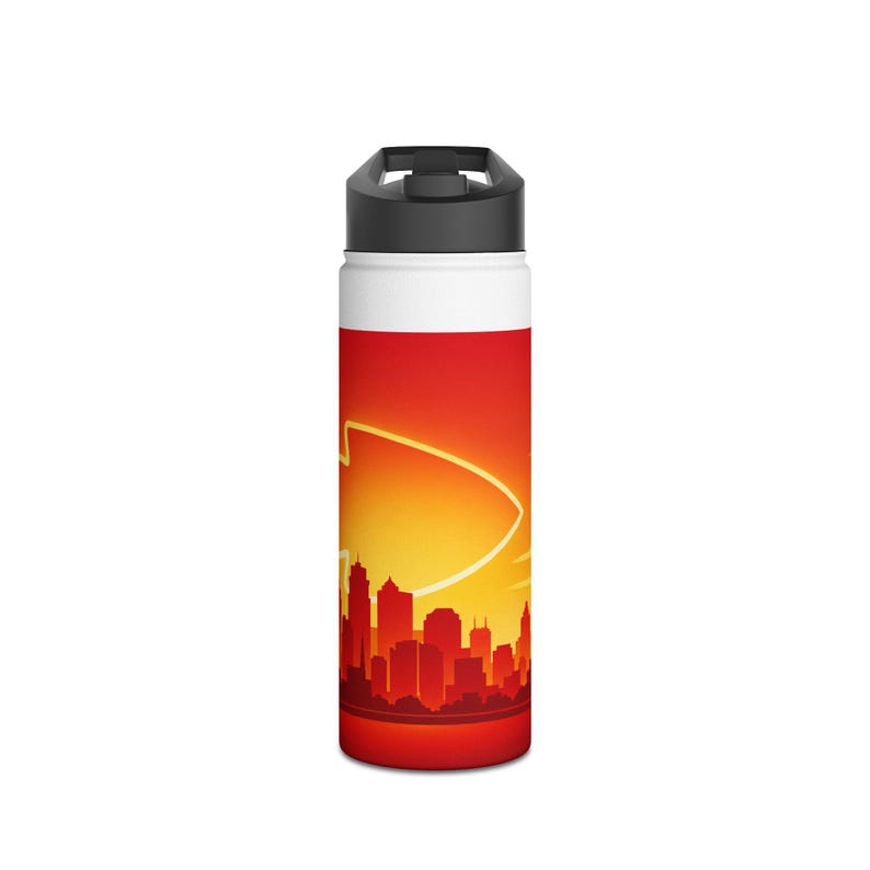 Kansas City Chiefs Stainless Steel Water Bottle, Standard Lid image 8