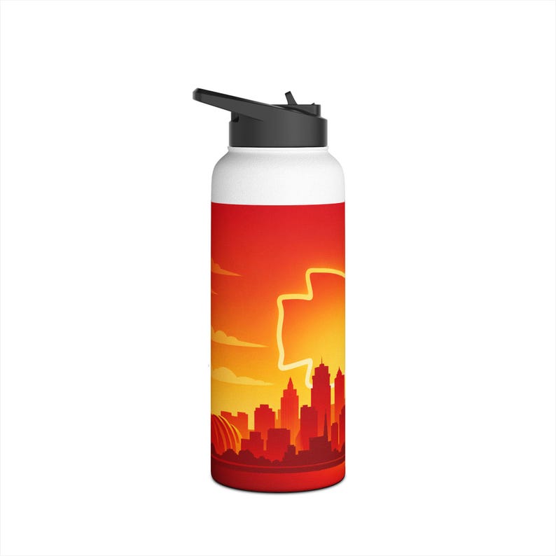 Kansas City Chiefs Stainless Steel Water Bottle, Standard Lid image 17