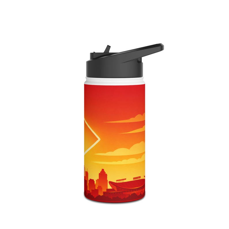 Kansas City Chiefs Stainless Steel Water Bottle, Standard Lid image 4