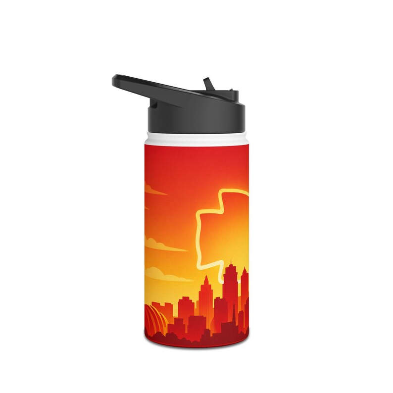 Kansas City Chiefs Stainless Steel Water Bottle, Standard Lid image 3