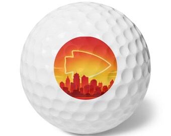 Kansas City Chiefs Golf Balls, 6pcs