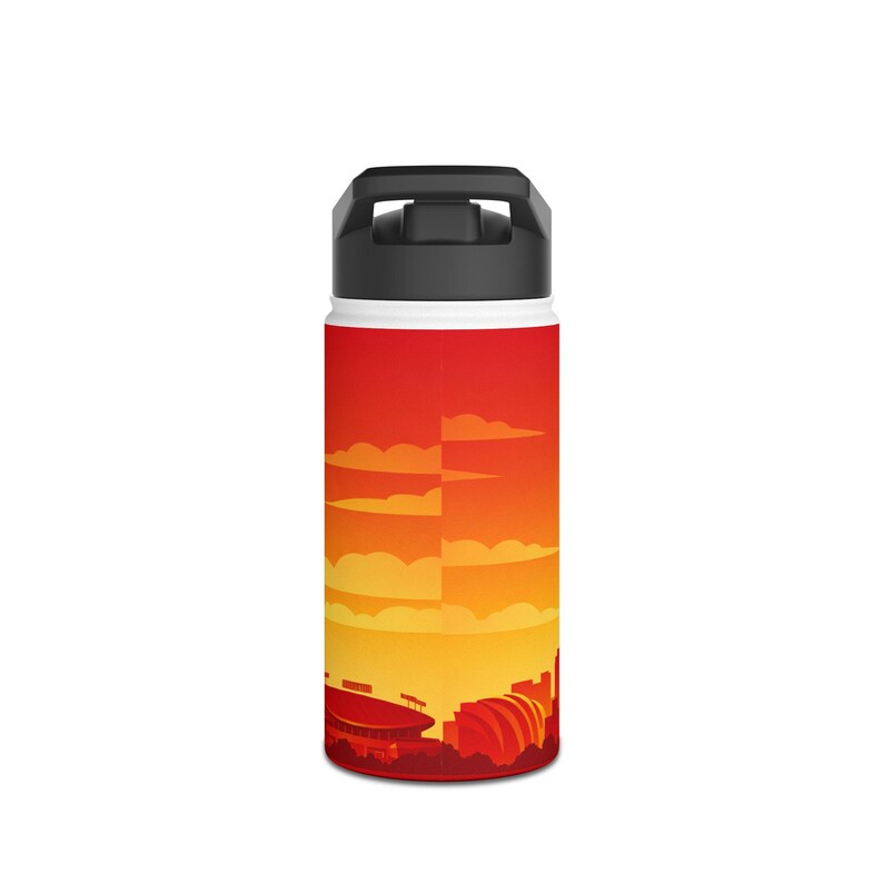 Kansas City Chiefs Stainless Steel Water Bottle, Standard Lid image 2