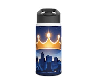 Kansas City Royals Stainless Steel Water Bottle, Standard Lid