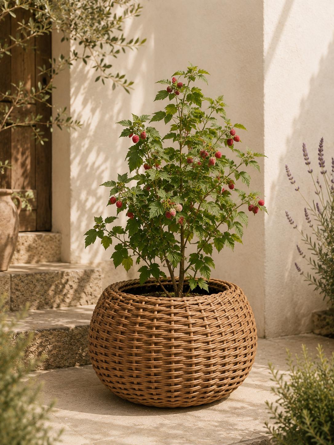 Large rattan planter - Etsy.de