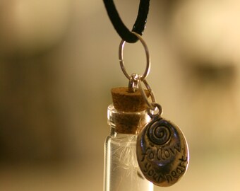 Follow Your Heart Dandelion Wish Necklace - large parachute seed