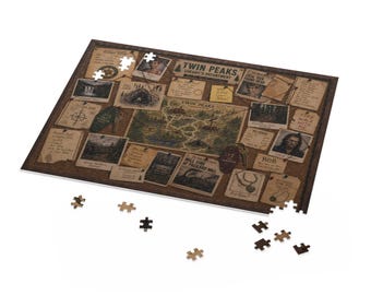 Twin Peaks Sheriff's Department Evidence Board Puzzle | 500 Piece Mystery Puzzle | Detective Corkboard Jigsaw | Crime Investigation Wall Art