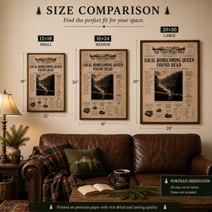 Twin Peaks Post Newspaper Replica | Laura Palmer Front Page | Twin Peaks Prop Replica | David Lynch Collectible Wall Art image 5