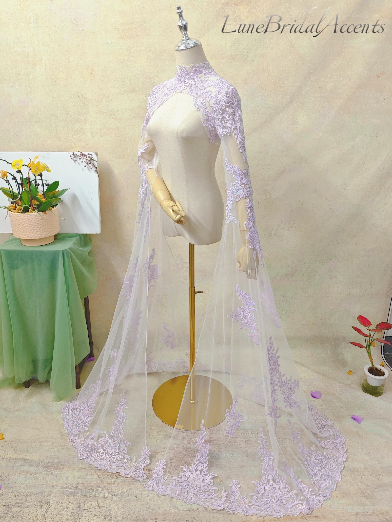 Purple wedding toppers