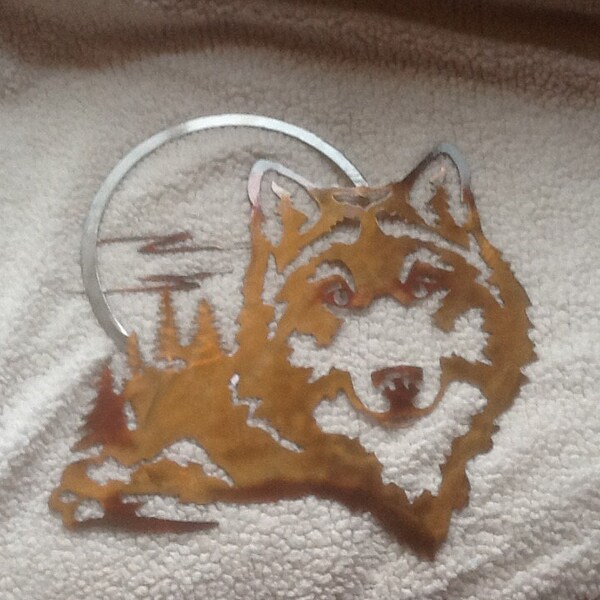 NEW / Moonlight Wolf / Head Silhouette