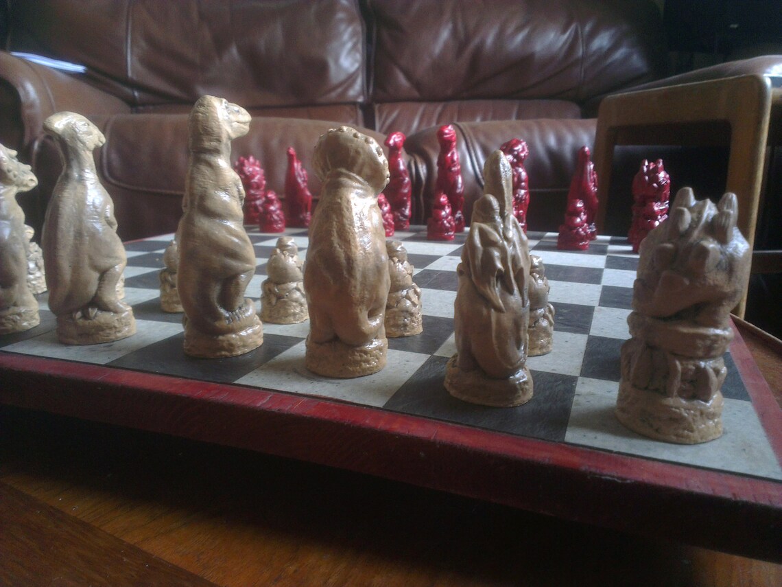 dinosaur chess pieces dinosaur chess pieces