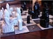 Isle of Lewis Chess Set - Classic Jet Black and Two Extra Queens with optional Vinyl Chess Board 