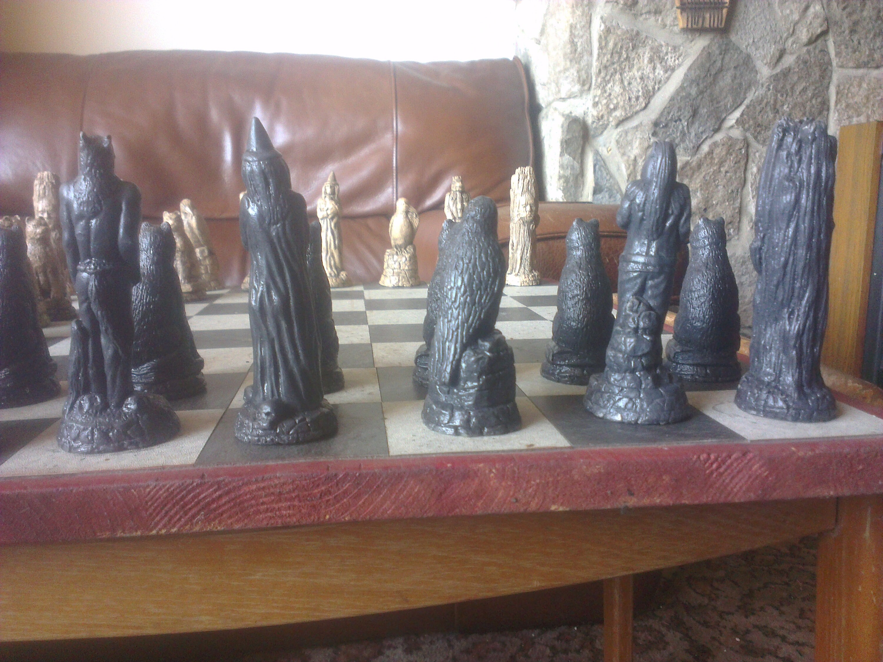 Myth and magic chess set handmade chess pieces with a Wiccan -  Portugal