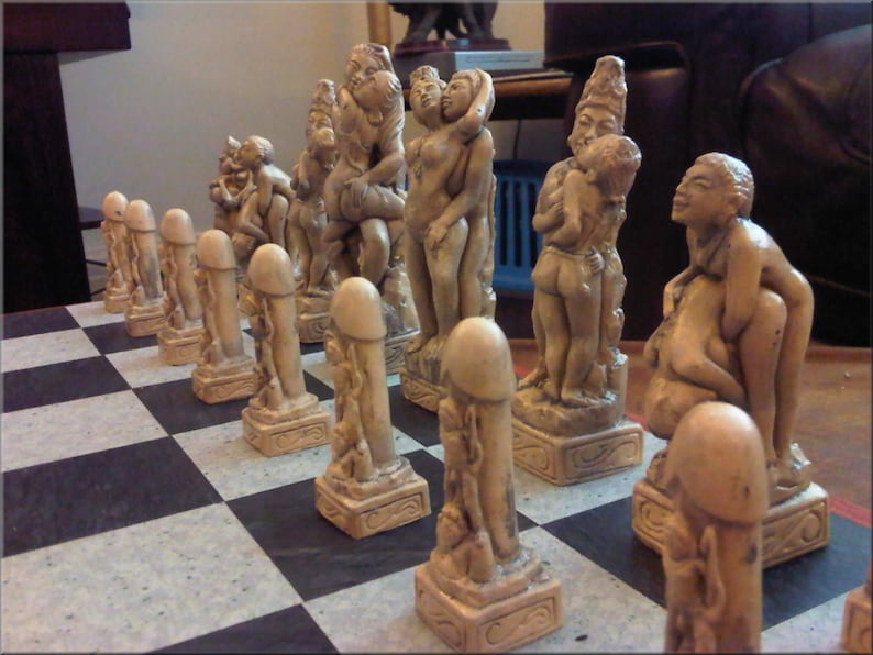 Adult Erotic Sex Themed Kama Sutra Chess Set with Two Extra image 3.