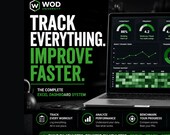 CrossFit Workout Tracker Excel Dashboard | Benchmark WOD Analysis | Functional Fitness Training Log