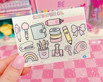 Kawaii Stationery Extra Mini Sampler Sticker Sheet Planner Stickers