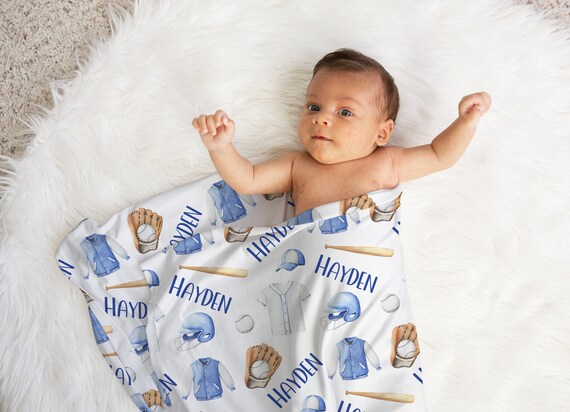 Baseball receiving blankets sale