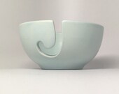Yarn Bowl, Crochet bowl, knitting bowl, yarn bowl pottery, Ceramic Yarn Bowl, Textile Arts, Bowl, pastel blue, yarn holder, OOAK