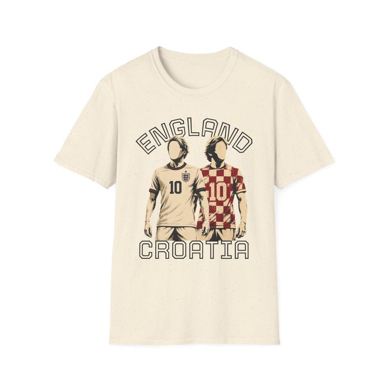 England Croatia Soccer Players T-Shirt | Football 10 Jersey Design image 9