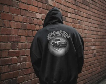 Drift Skyline Car Hoodie | Cotton Racing Graphic Pullover, Japanese Street Design