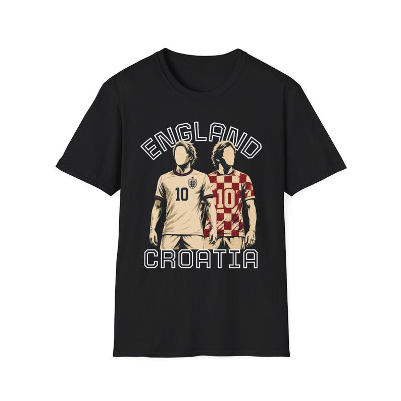 England Croatia Soccer Players T-Shirt | Football 10 Jersey Design image 6