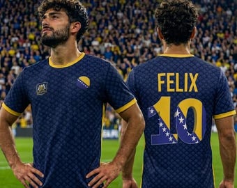 Bosnia Custom Personalizable World Cup Soccer Jersey Number 10 by Luminite