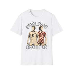 England Croatia Soccer Players T-Shirt | Football 10 Jersey Design image 4