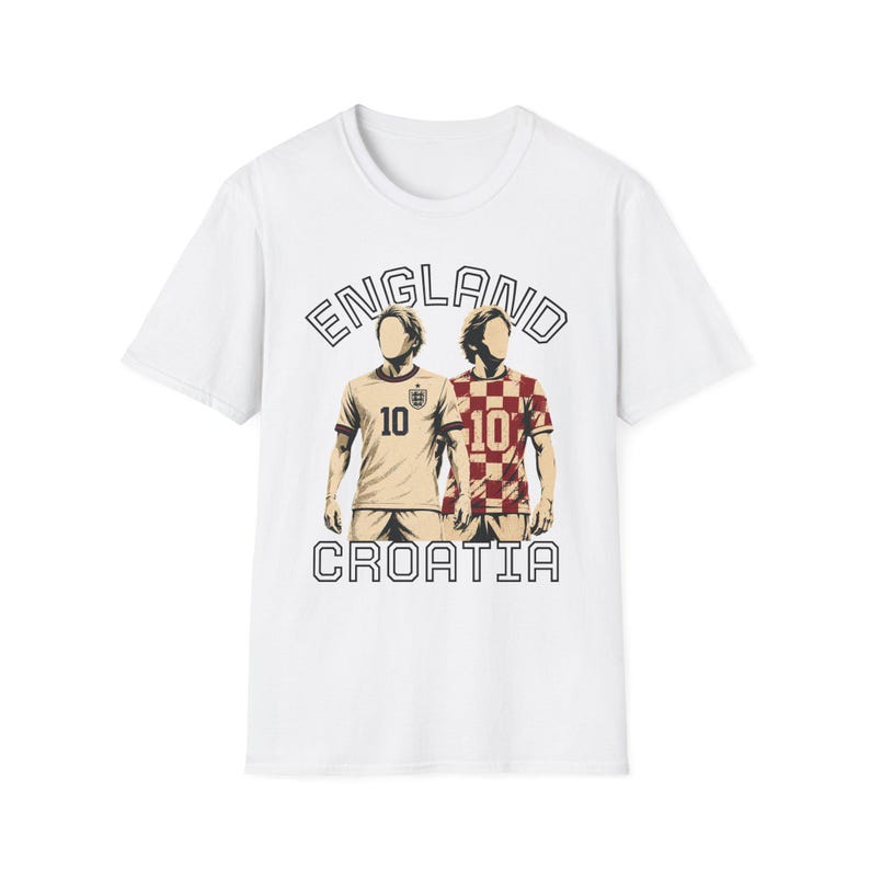England Croatia Soccer Players T-Shirt | Football 10 Jersey Design image 4