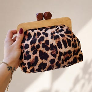 Leopard Kisslock Bag - Etsy
