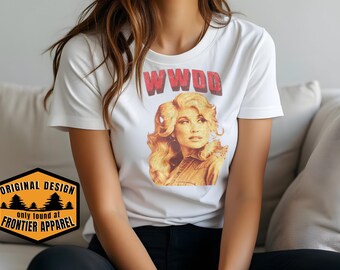 WWDD Retro Blonde Portrait T-Shirt | Vintage Style Graphic Tee