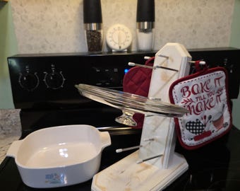 Portable and Wall Mount Cooking Lid Holder