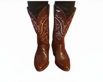 Justin Vaquero Patent Leather Cowboy Boots Spider Web Mens 10D Rare Rare Spider Web Black Widow Cowboy Western Boots Men main image 4