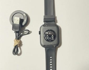 black smart watch