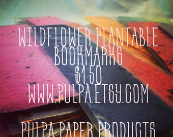 Wildflower Seeded Plantable Bookmark