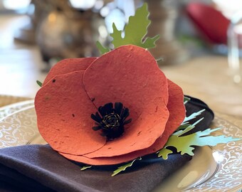Wildflower Seeded Poppy Favor