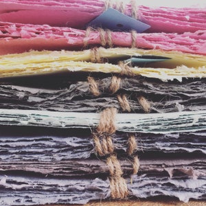 Hojas de papel hechas a mano con semillas de flores silvestres (10 unidades)