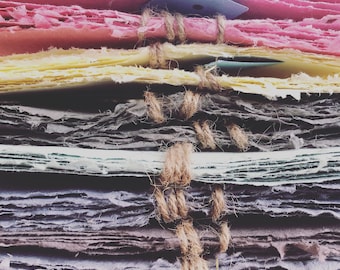 Wildflower Seeded Handmade Paper Sheets - 10 count